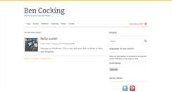 Desktop Screenshot of bencocking.com